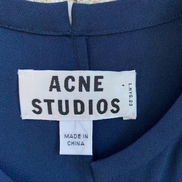 Acne Studios Pacific Deconstructed Side Drape Sleeveless Cocktail Dress Size 6 - Picture 4 of 11